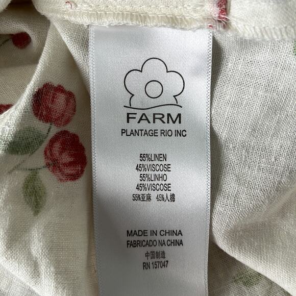 Anthropologie FARM RIO Mini Pitanga Cherry Paperbag Shorts XS NWT - Picture 5 of 11